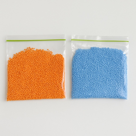 Jewelry - Bulk Beads for Jewelry Making – 1 lb 4.6 oz – Orange & Blue Seed Beads